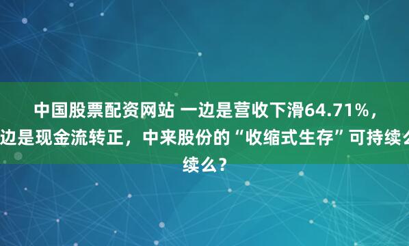 中国股票配资网站 一边是营收下滑64.71%，一边是现金流转正，中来股份的“收缩式生存”可持续么？